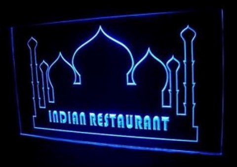 Indian Restaurant Taj Mahal LED Neon Sign